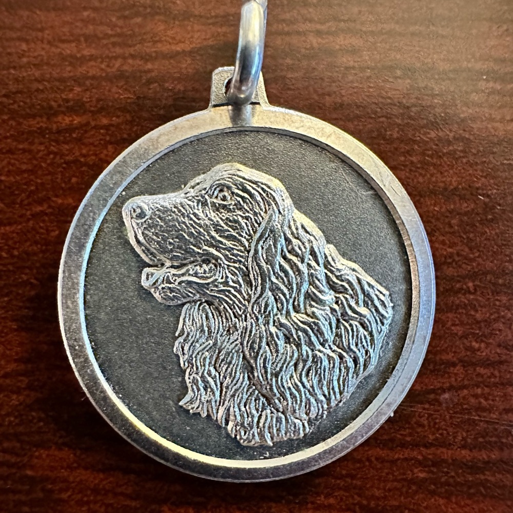 Vintage Sterling Silver Cocker Spaniel Charm or Pendant